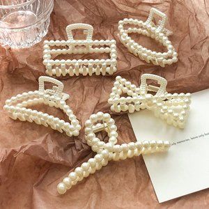 Pearl Hair Claw Hair Clip Hair Crab Hair Accessories